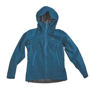 Arc'teryx Beta LT Gore-Tex Pro Womens Jacket Size M Teal Blue Hooded Arcteryx